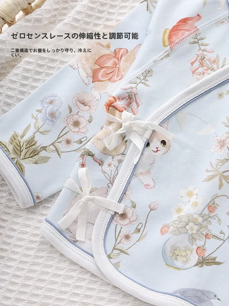赤ちゃんの法事服 女の子 おすすめ：鹿小漫の春季用コットン半背シャツ