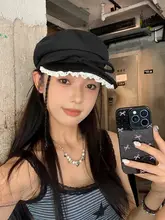 和菓子リボンレース八角 ベレー