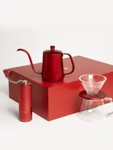 タイモ 中国紅 手動コーヒーミル付きドリップコーヒーギフトセット【全5点・おしゃれな贈り物】