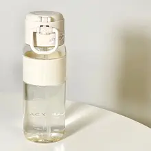 高温に耐える食品グレードのプラスチック製ストロー付き水筒【女性向け・丈夫・携帯便利・スポーツ用・デュアルドリンク】