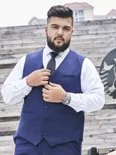 スーツベスト 男性 大きなサイズ 秋 背心 ルーズ スタイル 職業用 作業着 礼服