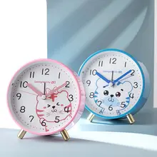 シンプルで高級感ある金属製デスククロック【静音・学生用・子供向け・学習用】