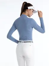 PGAゴルフ レディース長袖Tシャツ【秋冬用・質感のある素材】