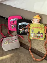 ボールチェーン刺繍ミニショルダーバッグ【夏用・スマホ対応・鍵と小銭用】