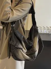 通勤レイジースタイル デニム クロスボディバッグ
