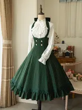 春秋用のノースリーブJSKドレス【ロリータスタイル・レトロフレンチ】（セットアップ対応）