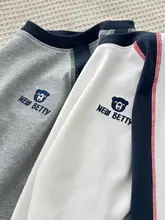 長袖Tシャツ キッズ ボーイズ パッチワーク インナー カジュアル 着回し 春 秋