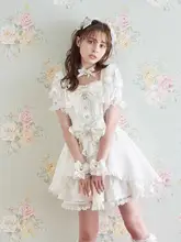 ワンピース レディース ロリータ 量産型 ティアード フリル ガーリー 黒 白 ピンク