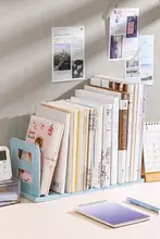 学生用デスクに最適！大容量書籍収納スタンド【固定式・厚手・仕切り付き】