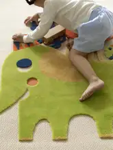 子供用カリフォルニア風ラグ【ウォッシャブル・立体デザイン】