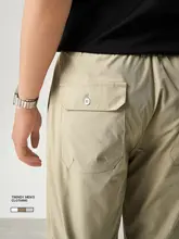 テーパードパンツ メンズ スリム シンプル 着回し オフィスカジュアル ブラック「LUUD」