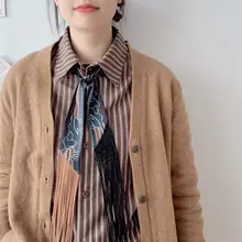 流行のフリンジ付きスカーフ【帽子・ヘアバンド・バッグ飾り用・秋冬向け】