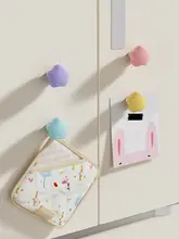 可愛い星型マグネットフック【穴あけ不要・冷蔵庫やドア用】