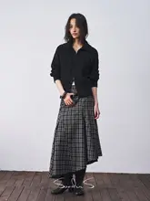 高級オーストラリアウールのタートルネックニット【立体的な捻り編み・ダブルジップ・レトロスタイル】