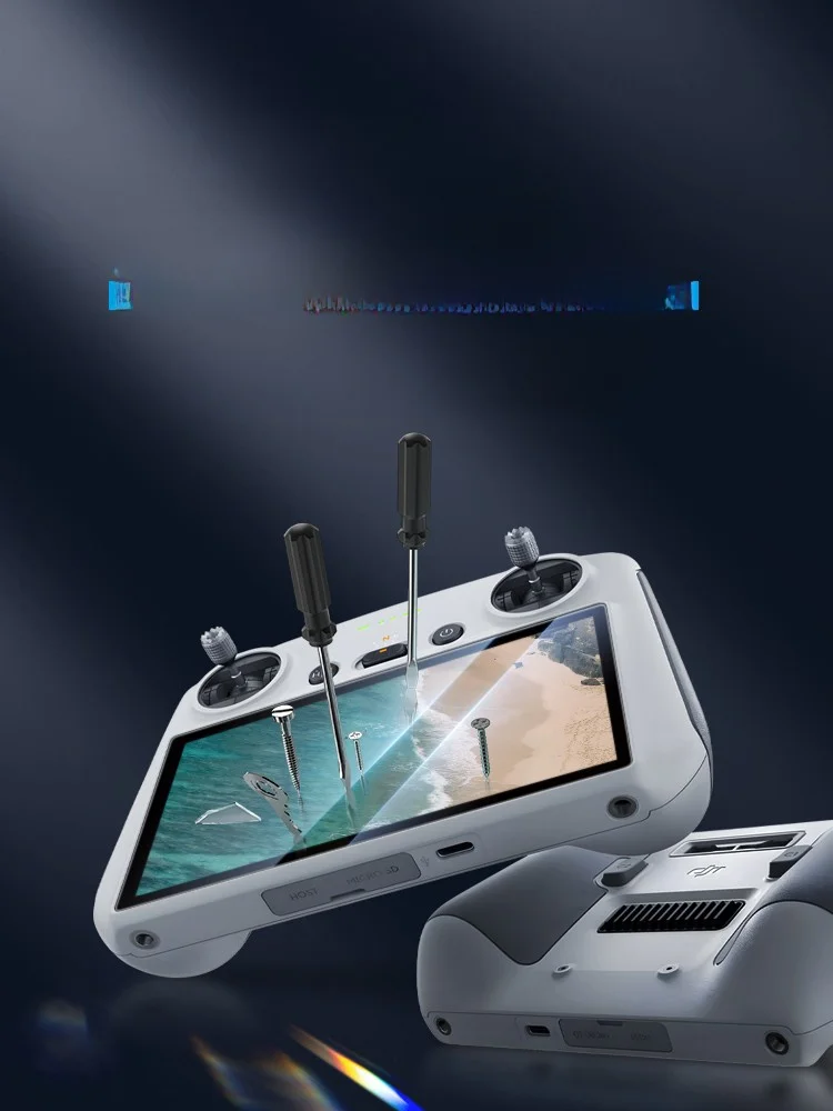 BLUEO DJI RCプロ用 強化ガラススクリーンフィルムの抗指紋性能と全画面保護機能