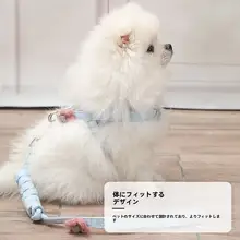 胸元のハーネスタイプ 犬用リード【小型犬対応・柔らかい素材】