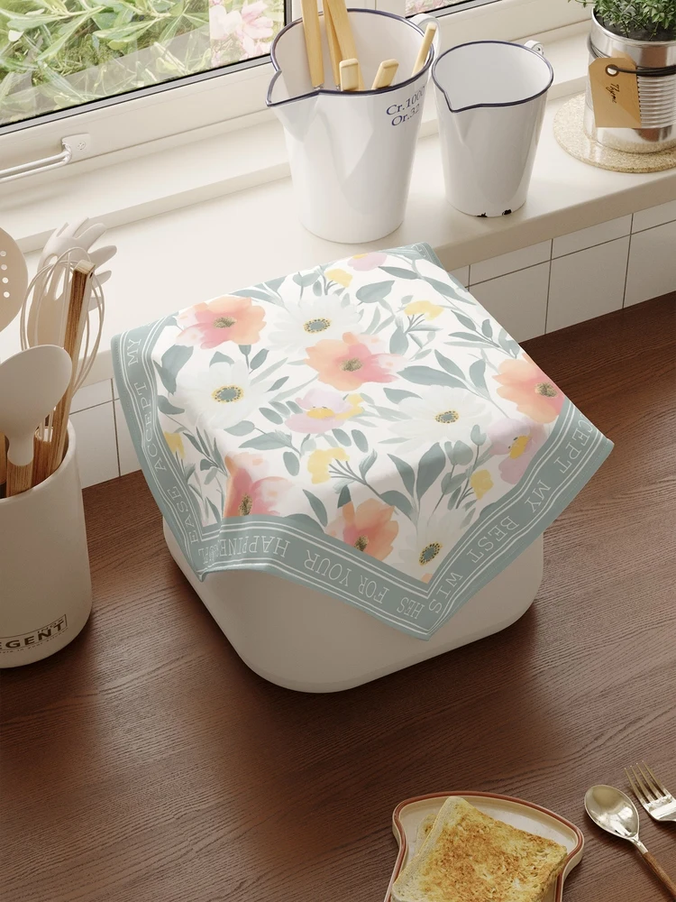 ふきん レンジ 用の防塵カバー：ミニマリスト・花柄デザインの実用性と適用範囲