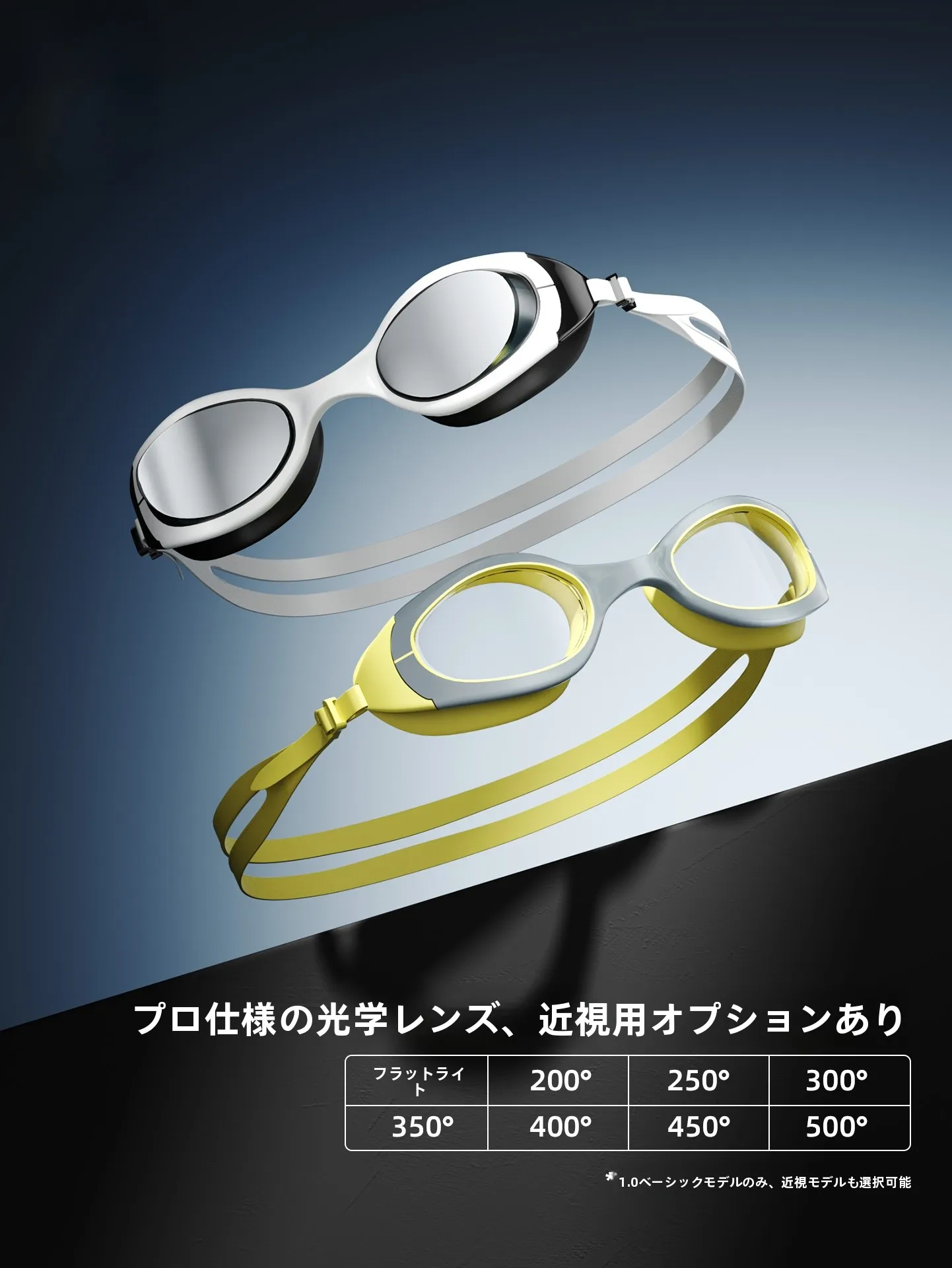 Balneaire 防曇機能付きスイミングゴーグル：近視対応で水泳選手に最適なフィット感と視界拡張