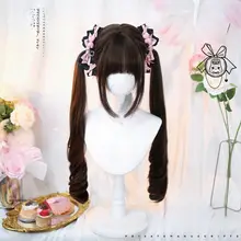 ロリータ風ロングカールウィッグ【梧桐・リアルスキン・JKスタイル・可愛いデザイン】