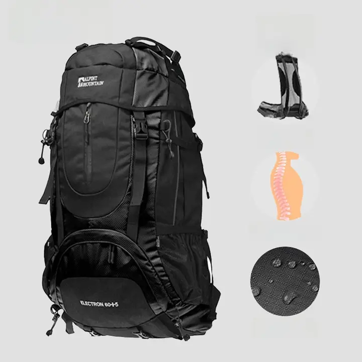 アウトドアリュック 男女兼用　65L 大容量【登山・旅行用】