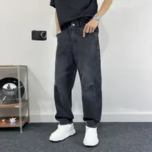 春秋用デニムパンツ【フィット・ストレート・ウォッシュ加工】