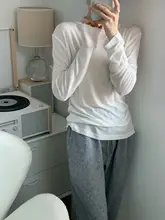 天絲ウール製ハイネックTシャツ【冬用・長袖・柔らかい肌触り・快適なインナー】