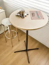 北欧デザインのハンギングバーチェアテーブル【アルミ合金製・高脚・カフェスタイル】