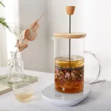 ガラス製お茶用カップ【茶水フィルター・コーヒープレス機能付き】