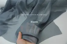 軽やかで柔らかい！微光沢の半透明シフォン生地（煙灰色・シャツや漢服用）