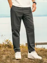 ビジネスカジュアル用 メンズ無地ウエストゴムパンツ【ストレート・ tapered fit】