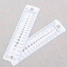 プラスチック製 編み物用メジャーツール【DIY・手芸用・毛糸針用】