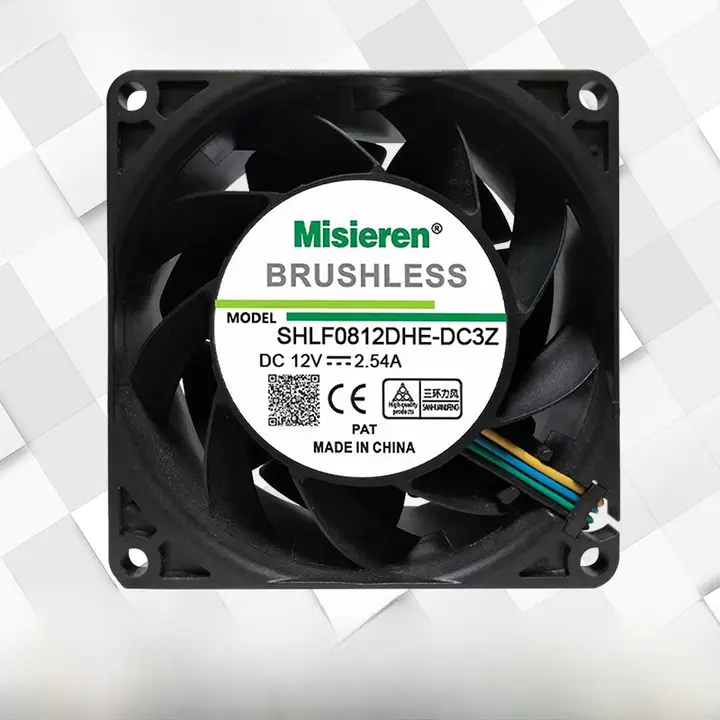 8028 12V 2.54A 8cm ボールベアリング式冷却ファン【モーターサーバー用・改造用】