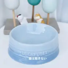 色鮮やかな陶器製ペットボウル【防倒れ設計・猫用・犬用・浅型】
