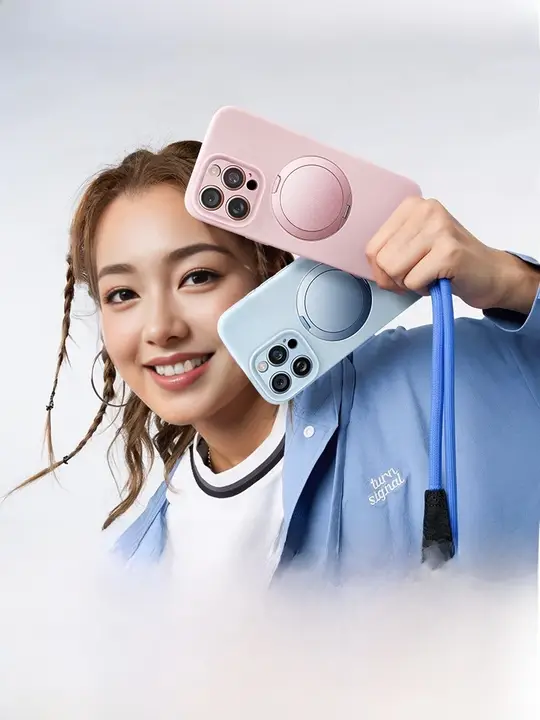 LISEN iPhone 16 Pro Max用ケース【衝撃吸収・スタンド機能・マグネット式】