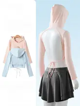 紫外線対策に最適！純綿長袖日焼け防止シャツ【胸パッド付き・アウトドア用】