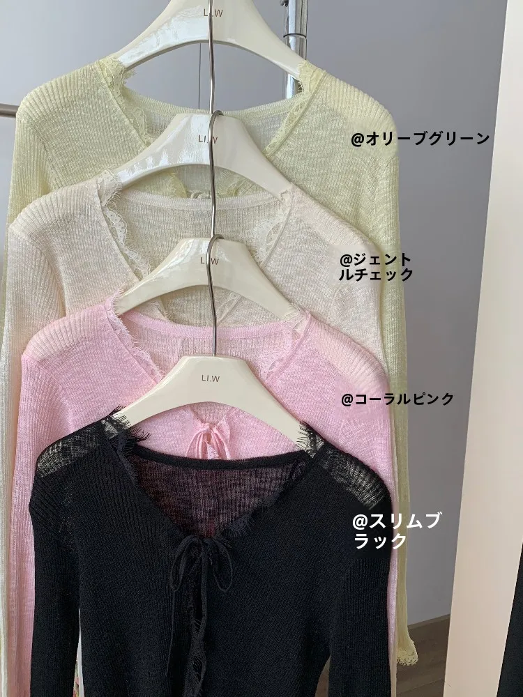 薄荷緑のキャミソールドレス用ショートニットカーディガン：春夏のUVカットニットで実現する自然な涼しさ