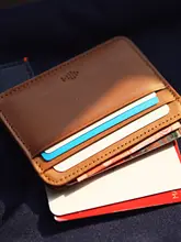 メンズ 本革 小型カードホルダー 超薄型 小銭入れ