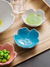 高品質な日本式陶器の小皿【創意的な調味料＆醤油皿・家庭用・食卓を彩る】