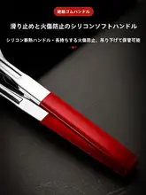 ステンレス製 アウトドア用バーベキュー夹子【肉・シーフードに対応・キャンプ用】