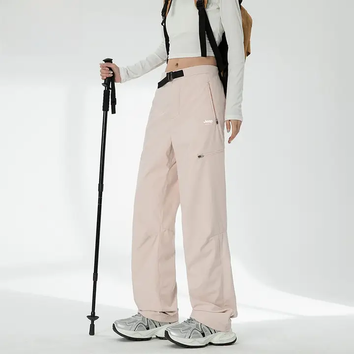 春秋向け レディース アウトドアパンツ【防風・防水・登山・スノー】（セットアップ対応）