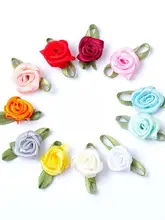 立体香草ローズ小花 DIY手作り粘着花【リボン装飾用】