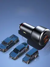 ニューマン 車載充電器 一台三口スーパー急速充電【USBシガーソケット変換アダプタ】