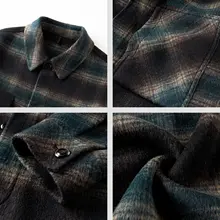 ウールコート メンズ チェック柄 ダブルフェイス カシミヤ 秋冬 あったか 上品