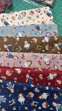 日本製 綿100%のプリント生地【カントリードール・パッチワーク・手作りDIY用】