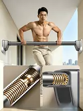 穴あけ不要の伸縮棒 固定用ステンレス製物干し竿【バルコニー、窓、クローゼット、トイレに適用】