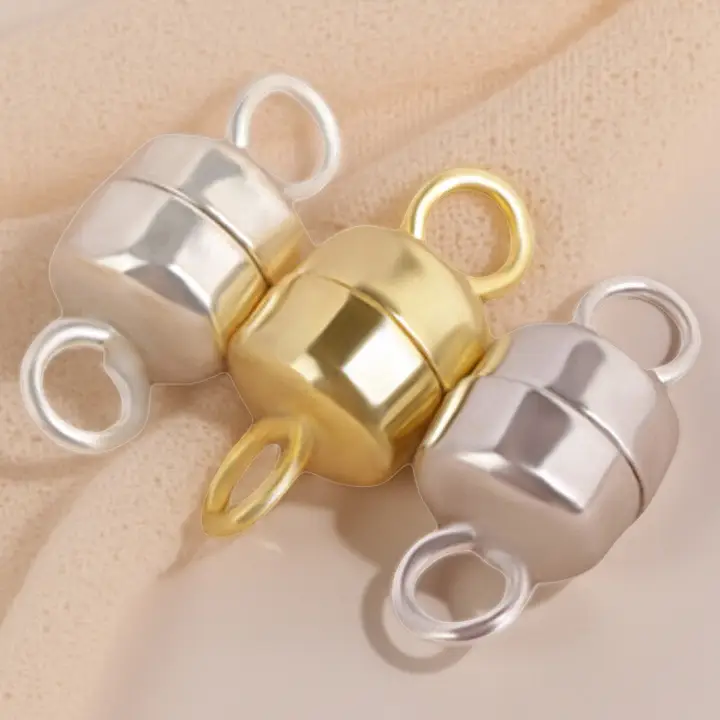 925純銀パールネックレス用マグネットクラスプ【高級感あるアクセサリー・DIY用】