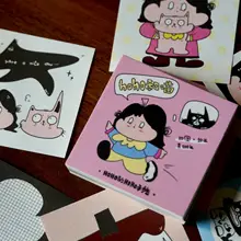 付箋ブロック メモブロック 10デザイン 10枚 オリジナルIPイラスト hohoとにゃんこ 手帳デコ 「HOHO」
