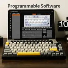 Bluetoothワイヤレスキーボード【75%ガスケットマウント・コンパクトデザイン・快適タイピング】
