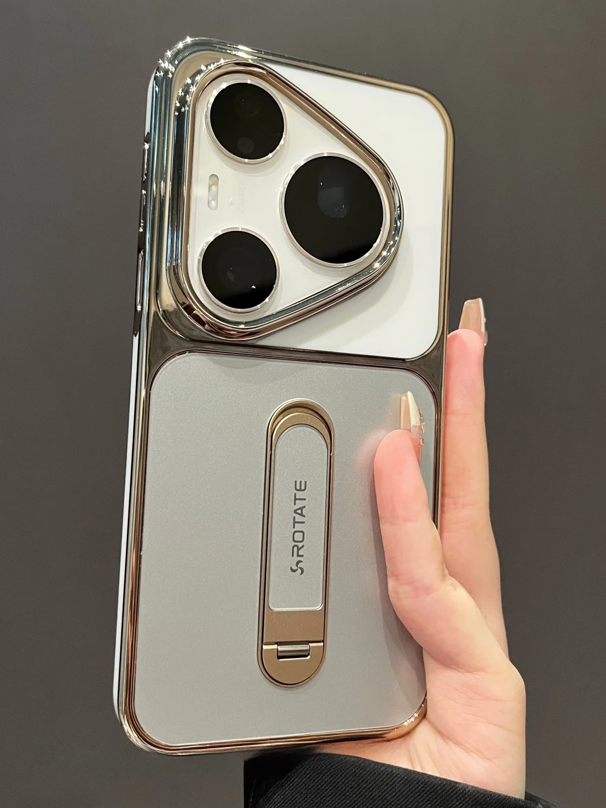 華為Pura70 Pro用 スマートフォンケース：360度回転スタンド機能と耐衝撃設計の実用性解析