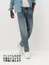 秋用 メンズスリムジーンズ【通勤用・シンプルデザイン・フィット感】